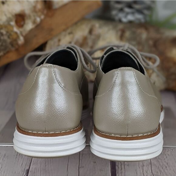 Cole Haan Original Grand Plain Toe Oxford In Argento Metallic - Picture 5 of 13